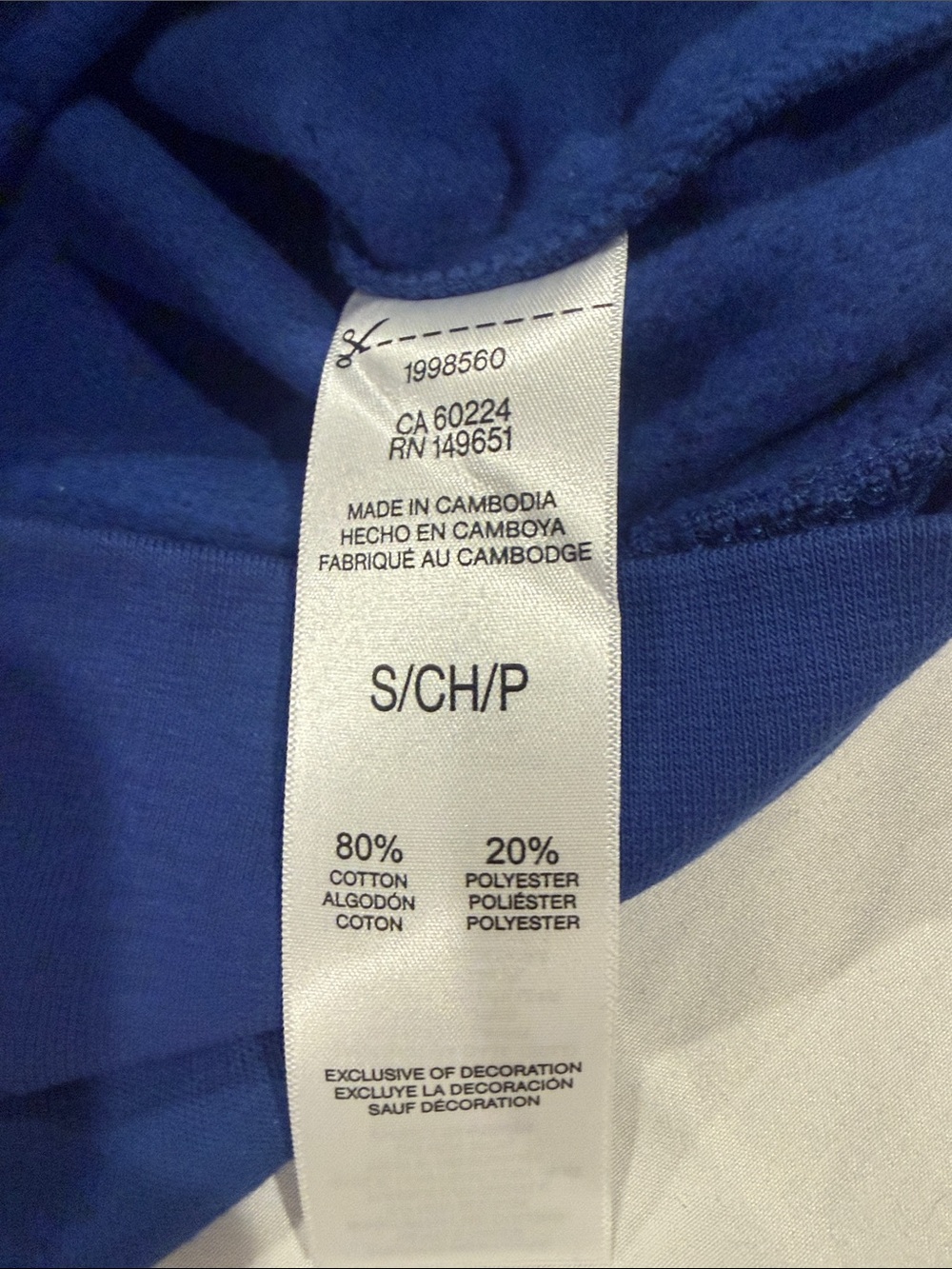 NWT Esprit Costco Crewneck Sweatshirt Blue Retro Logo 90s Throwback Cozy Fall - Picture 7 of 8